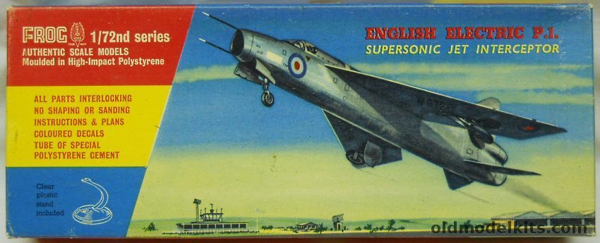 Frog 1/72 English Electric P.1 (Lightning Prototype), 332P plastic model kit